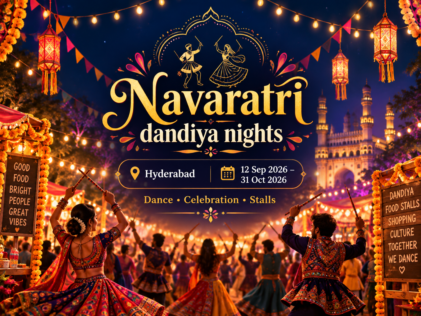 Navaratri dandiya nights in Hyderabad